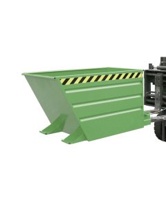 Kippbehälter mit 500 Liter Volumen in resedagrün